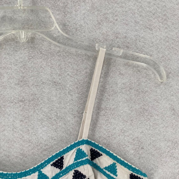 Staring‎ At Stars Anthropoligie Dress Women 4 Sleeveless Aztec Boho Mini Linen - Picture 8 of 16